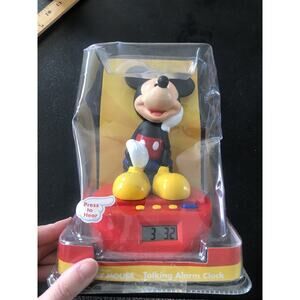 Disney Digital Alarm Clock Vintage Mickey Mouse Walt Disney New In Package